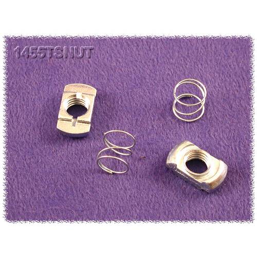 Hammond Electronics 1455TSNUT Befestigungsmutter mit Feder Stahl Silber 2 St.