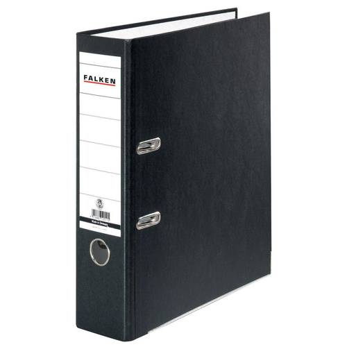 Thumbnail - Falken Ordner Recycolor DIN A4 Rückenbreite: 80 mm Schwarz 2 Bügel 11285558