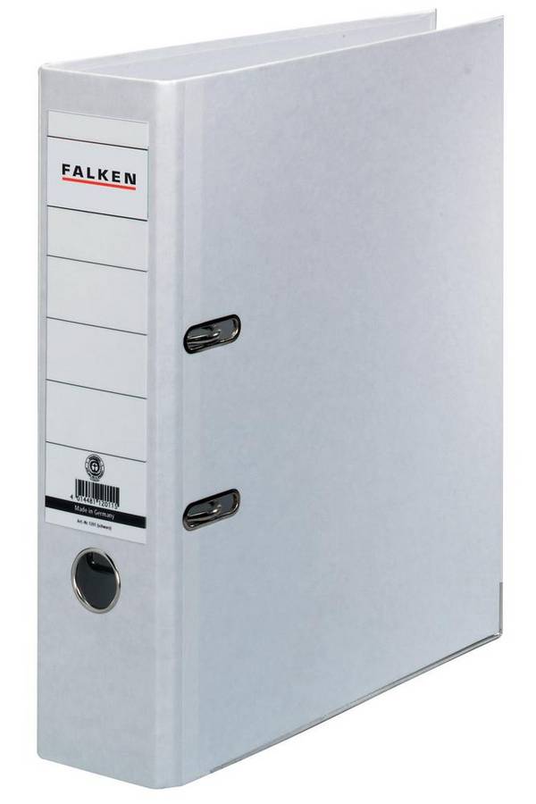 Falken Ordner Recycolor DIN A4 Rückenbreite: 80 mm Weiß  2 Bügel 11285897