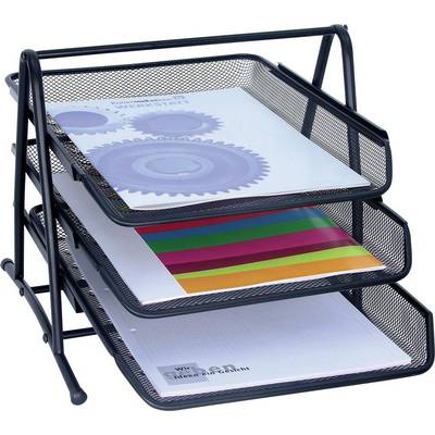 Briefablage Office bis C4 Drahtmetall schwarz-0
