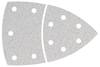 Wolfcraft 1125000 Multischleifpapier mit Klett, gelocht Körnung (num) 40 Eckmaß 95 mm 10 St.
