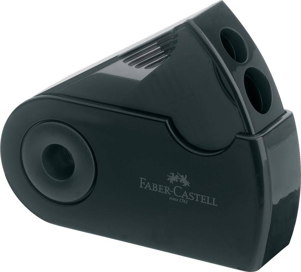 Faber-Castell Doppelspitzdose SLEEVE 182700 32x70x20mm schwarz-0