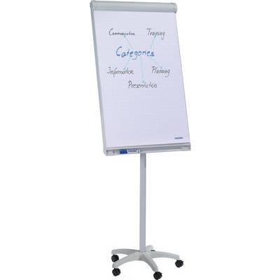 Flipchart Mobil 67x95cm Sternfuß hellgrau-0
