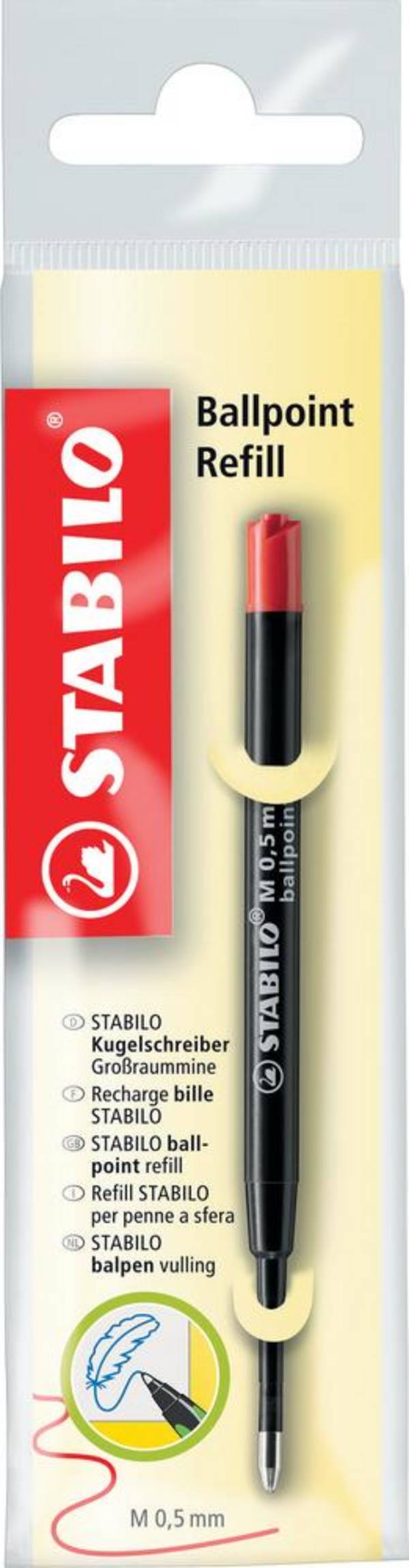 STABILO Nachfüllmine Tintenkugelschreiber 2/040-02 rot