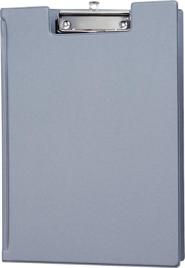 MAUL Schreibmappe mit Folienüberzug/2339295, silber, DIN A4