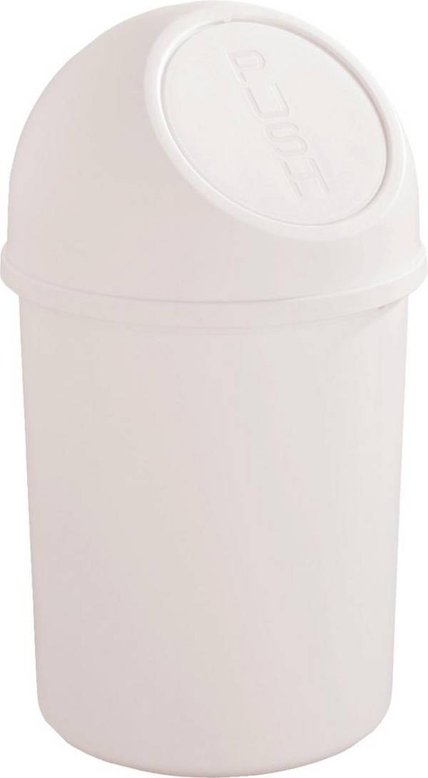 Helit  606039 Mülleimer 6 l Kunststoff (Ø x H) 216 mm x 375 mm Weiß  1 St.
