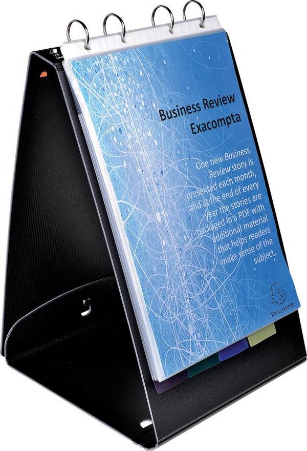 EXACOMPTA Tisch-Flipchart Exactive green filing/ 56234E, DIN A4-hoch, schwarz