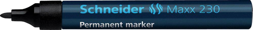 Schneider Permanent-Marker 230/123001, schwarz, Gehäuse blau, 1-3mm-0