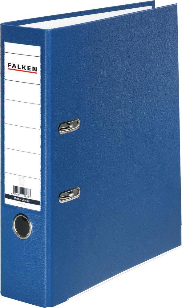 BIELLA Falken Ordner FALKEN PP-Color DIN A4 Rückenbreite: 80 mm Blau 2 Bügel 9984063