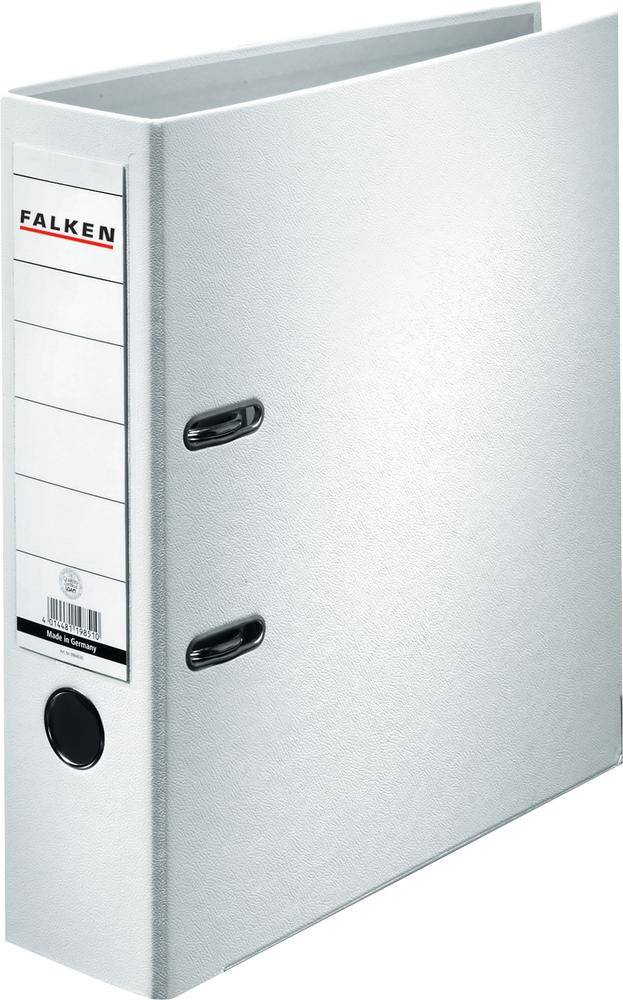 BIELLA Falken Ordner FALKEN PP-Color DIN A4 Rückenbreite: 80 mm Weiß 2 Bügel 9984030