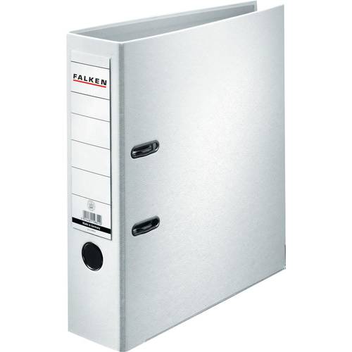 Falken Ordner PP-Color DIN A4 Rückenbreite: 80 mm Weiß 2 Bügel 9984030