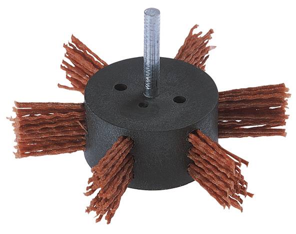 WOLFCRAFT - 1512000 Fächerbuerste O 100 mm Nylondraht Schaft-O 1/4" 6.3 1 St