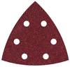Wolfcraft 1851100 Deltaschleifpapier mit Klett, gelocht Körnung (num) 60 Eckmaß 95 mm 25 St.