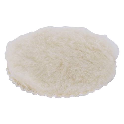 Wolfcraft 2224000 Lammwoll-Haft-Polierhaube Durchmesser 125 mm