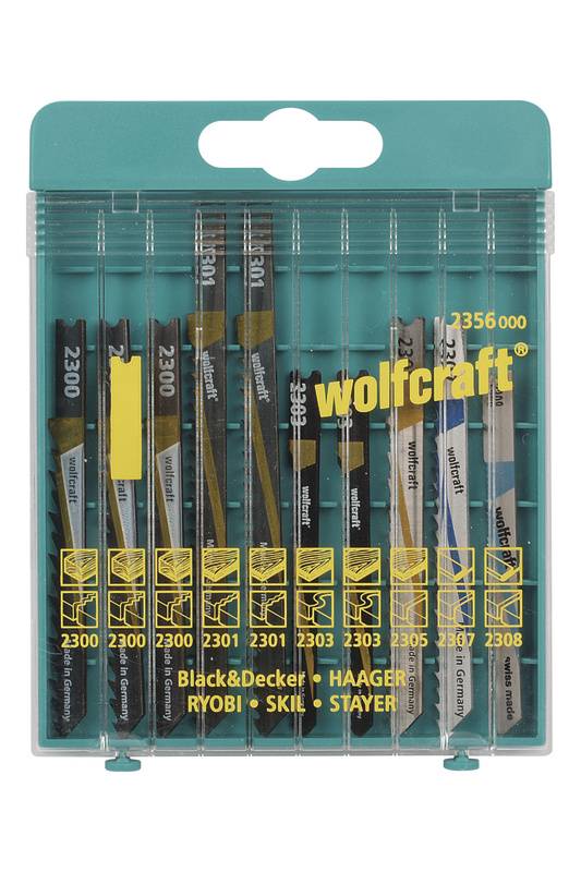 WOLFCRAFT 10 Stichsägeblätter Wolfcraft 2356000 Holz, Kunststoff, Bleche, NE-Metalle 10 St.