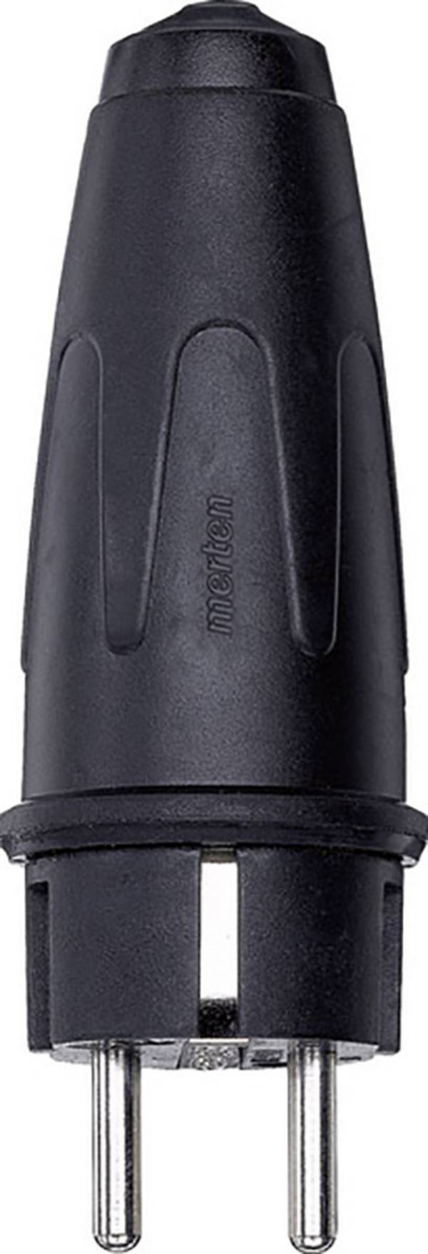 Schneider Electric 122051 Schutzkontaktstecker Vollgummi 250 V Schwarz IP20