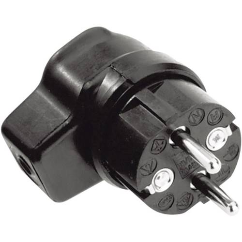Kalthoff 919171 Schutzkontakt-Winkelstecker Gummi 250 V Schwarz IP44