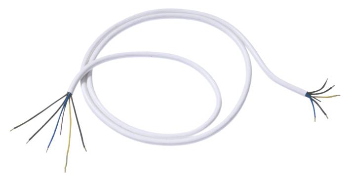 Kopp Herdanschlussleitung H 05 VV-F 5G 2 5-adrig weiß 5m Strom Herd Ofen NEU