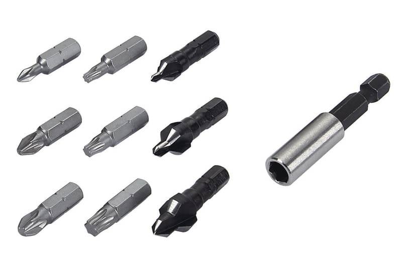 Wolfcraft 2542000 Kegelsenker-Set 10teilig 8 mm, 10 mm, 12 mm 1 Set