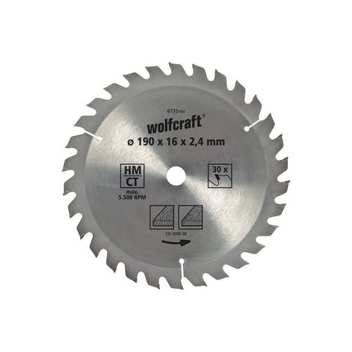Wolfcraft 6733000 Hartmetall Kreissägeblatt 160 x 20 mm Zähneanzahl: 20 1 St.