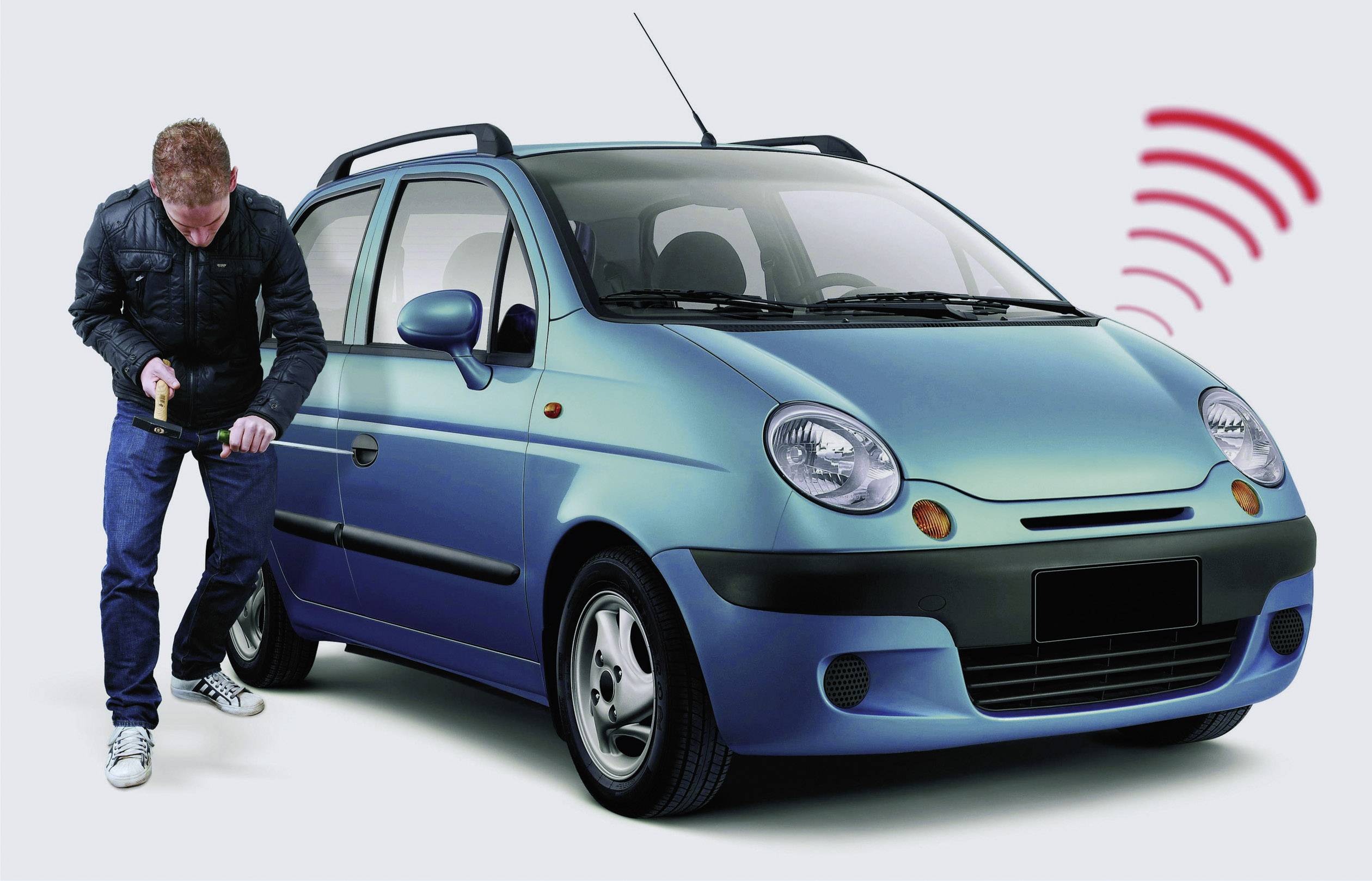 Smartwares Auto Alarmanlage Inkl. Fernbedienung, Innenraumüberwachung, Erschütterungssensor 12 V-1