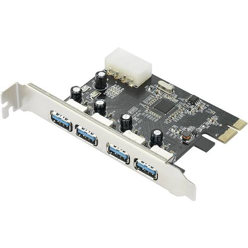 Renkforce 4 Port USB 3.2 Gen 1 Controllerkarte USB-A PCIe