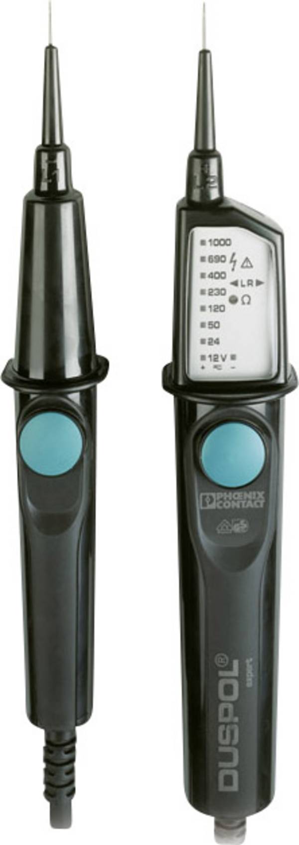 Phoenix Contact DUSPOL EXPERT Zweipoliger Spannungsprüfer CAT III 1000 V, CAT IV 600 V Akustik, LED, Vibration