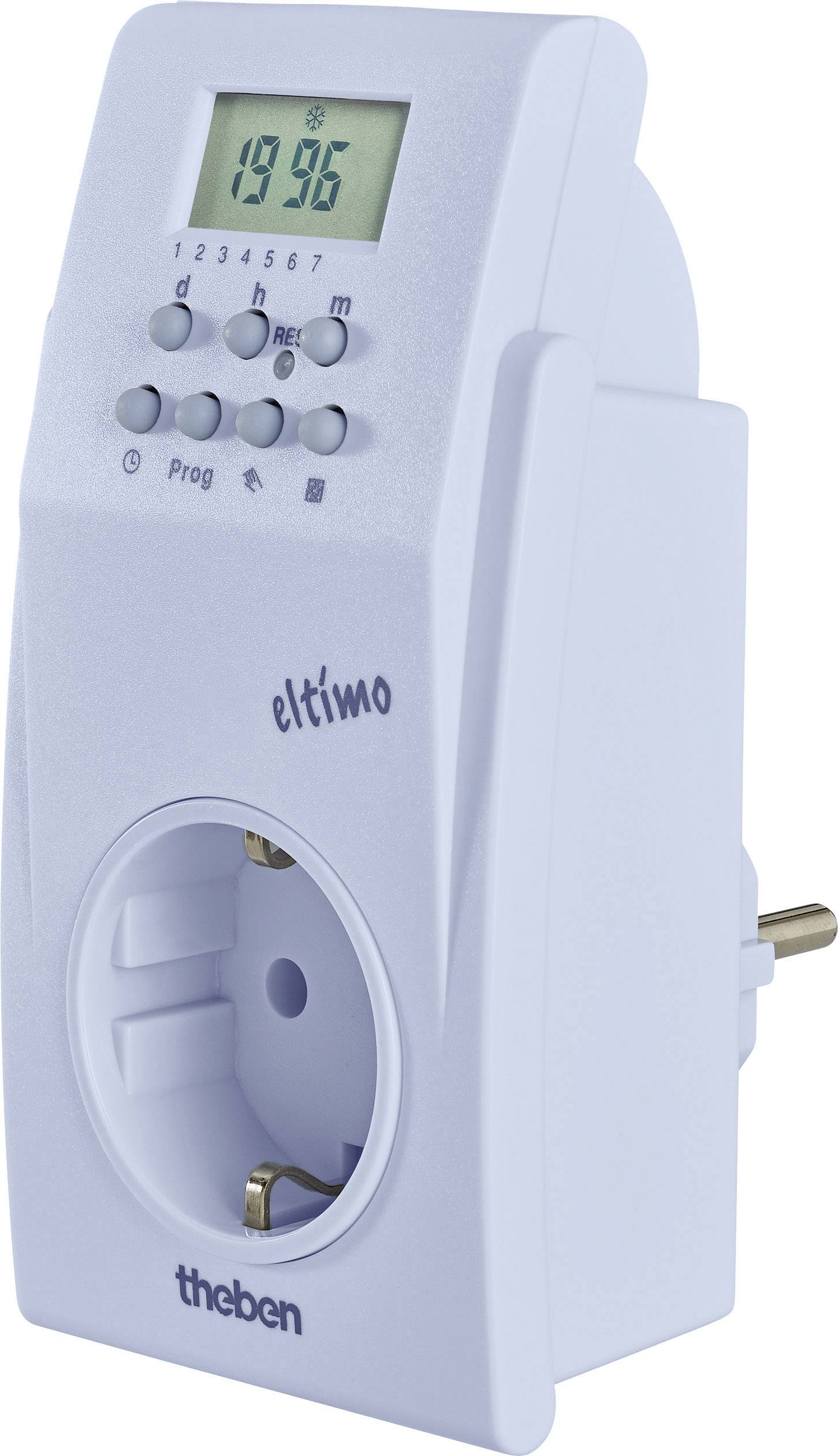 Theben 020 S Steckdosen-Zeitschaltuhr digital Wochenprogramm 3500 W IP20 Zufallsfunktion-1