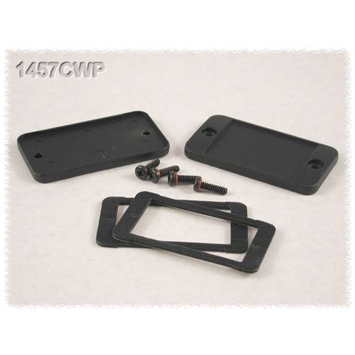 Hammond Electronics 1457CWPF-10 1457CWPF-10 Endplatte mit Flansch (L x B x H) 12 x 59 x 31 mm Aluminium Schwarz 10 St.