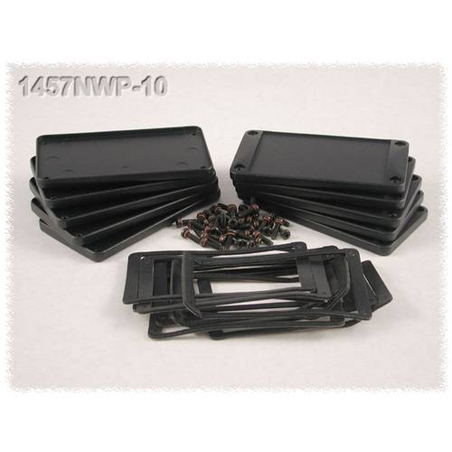 Hammond Electronics 1457NWP-10 1457NWP-10 Endplatte ohne Flansch (L x B x H) 5 x 104 x 55 mm Aluminium Schwarz 10 St.