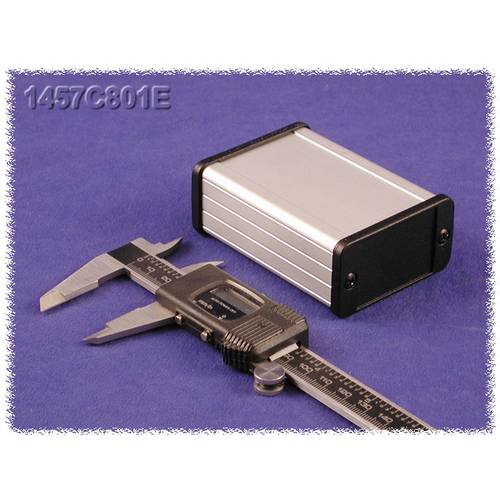 Hammond Electronics 1457C801EBK Universal-Gehäuse 80 x 59 x 31 Aluminium Schwarz 1 St.