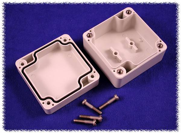 Hammond Electronics  1554B2GY Universal-Gehäuse 65 x 65 x 40  Polycarbonat  Grau 1 St.