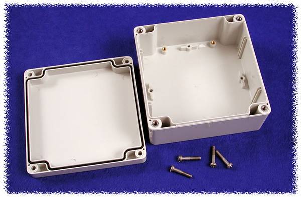 Hammond Electronics  1554N2GY Universal-Gehäuse 120 x 120 x 60  Polycarbonat  Grau 1 St.