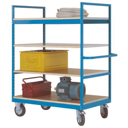 Manuflex TV3053.5007 Regalwagen Stahl pulverbeschichtet Traglast (max.): 500 kg Brillant-Blau