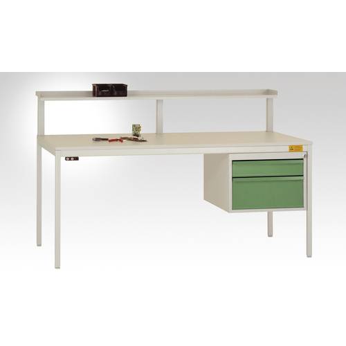 Thumbnail - Manuflex LC4742.7035 ESD Komplett Gehäuse 300 für CANTO-Tisch, mit 2 Schubfächer, 1 x 100, 1 x 200 Korpus: 7035 lichtgra...