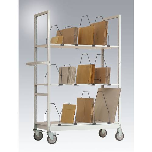 Thumbnail - Manuflex AS1402.7035 Kartonagenwagen Stahl pulverbeschichtet Traglast (max.): 250 kg Lichtgrau