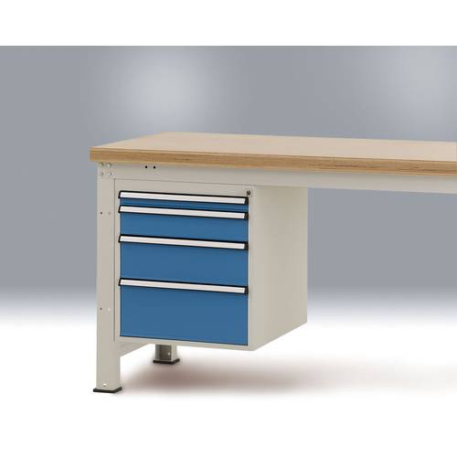 Manuflex ZB4781.0002 Komplett-Gehäuse 500 Profi für 700 mm Tiefe HF0002 lichtgrau/brillantblau (B x H x T) 500 x 560 x 5...