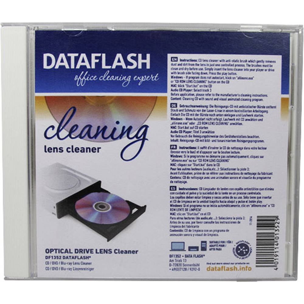 DataFlash DF1352 Reinigings-CD voor laserlenzen 1 stuks
