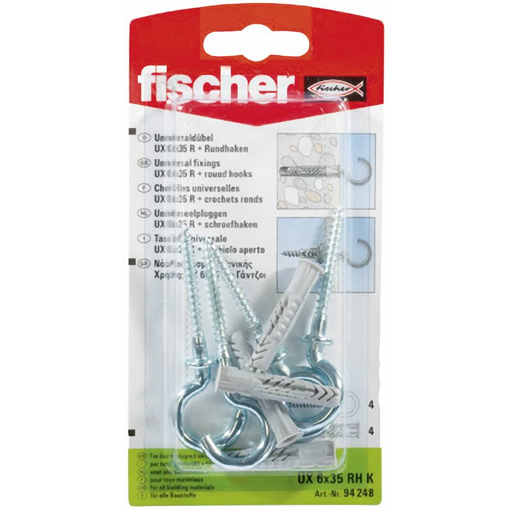 Fischer 94248 Fischer universele pluggen UX Nylon 6 mm 1 pack
