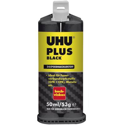 UHU Plus Black Hochviskos Zwei-Komponentenkleber 45685 50 ml