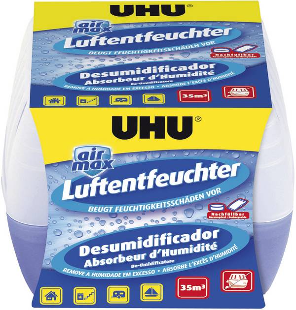 UHU airmax Granulat-Luftentfeuchter 14 m²   Transparent