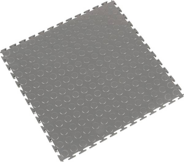 COBA PVC-Bodenfliese, Noppenoptik, BxL 500 x 500 mm, grau