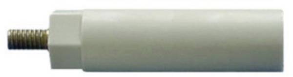 4S10  Isolierdistanzbolzen (L) 10 mm M4 x 7 mm  Polyester, Stahl verzinkt 1 St.