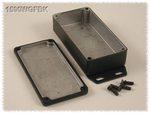 Hammond Electronics 1590WGFBK Universal-Gehäuse 100 x 50 x 25 Aluminium Schwarz 1 St.