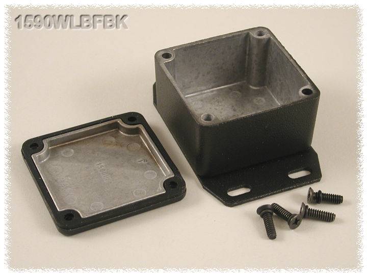 Hammond Electronics 1590WLBFBK Universal-Gehäuse 50.5 x 50.5 x 31 Aluminium Schwarz 1 St.