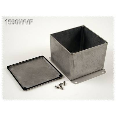 Metallgehäuse mit abnehmbarer Abdeckung, geeignet für Elektronikprojekte. Schrauben zur Befestigung sind enthalten.