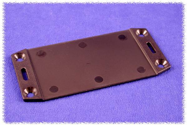 Hammond Electronics 1591FBBK 1591FBBK Flanschplatte  (L x B) 137 mm x 59 mm ABS Schwarz 1 St.