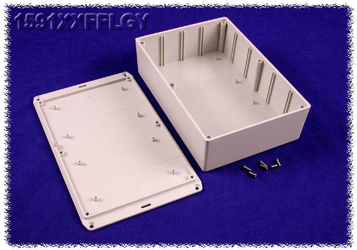 HAMMOND Universal-Gehäuse 221 x 150 x 64 ABS Grau Hammond Electronics 1591XXFFLGY 1 St.