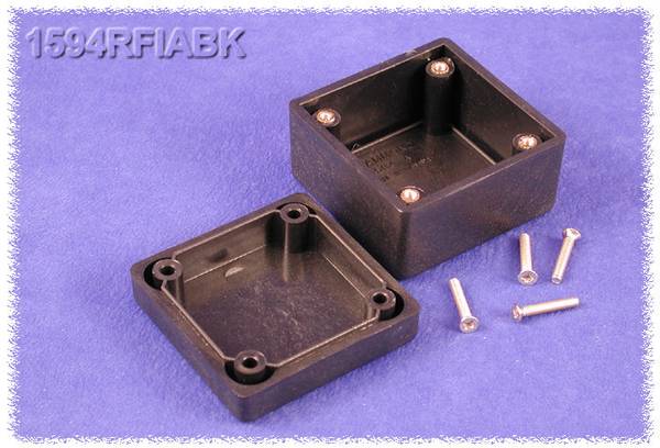 Hammond Electronics 1594RFIABK Universal-Gehäuse 56 x 56 x 40 ABS Schwarz 1 St.