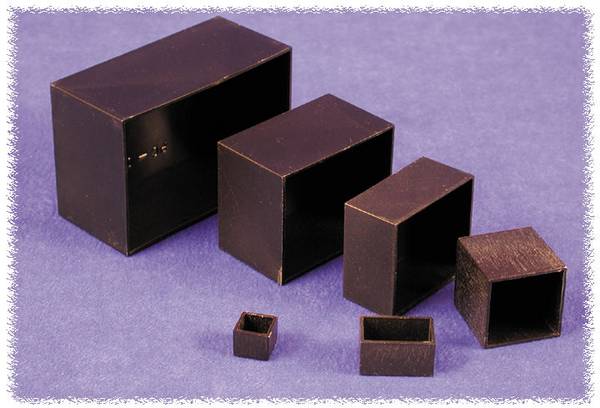 Hammond Electronics  1596B108 Verguss-Gehäuse 50 x 50 x 30  ABS  Schwarz 1 St.